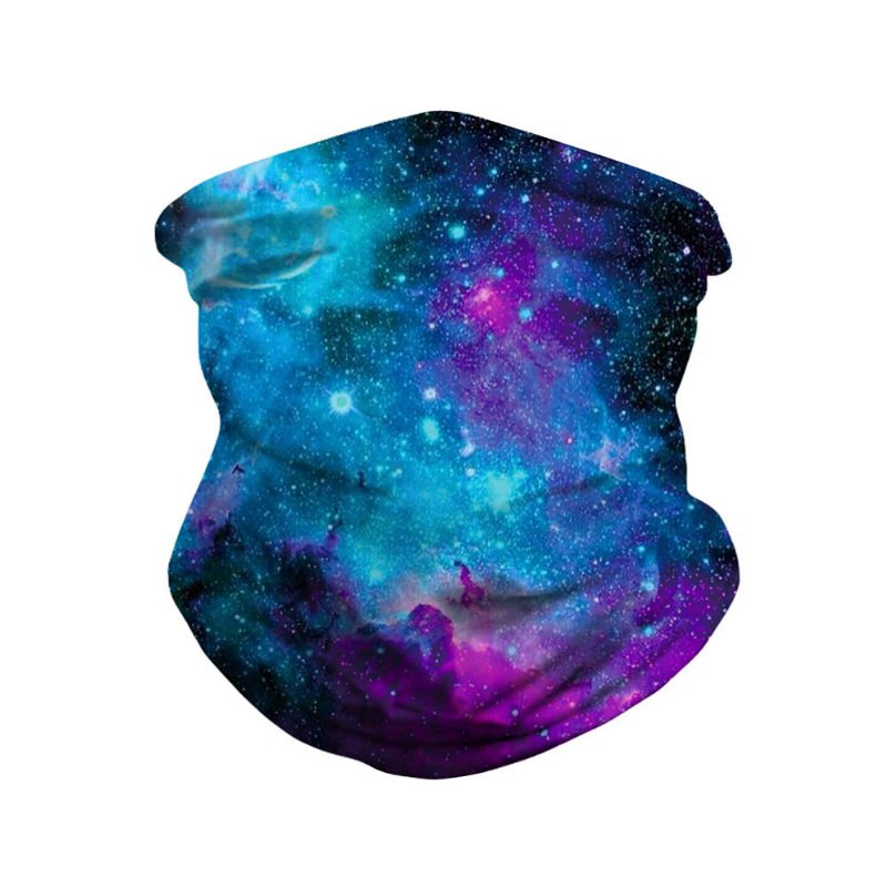 Galaxy Series-multi-function Anti-svett Dammtät Ansiktsmask Scarfbalaclava Bandanaheadwear Head Wrap Nack Gaiter Pannband Sport Scarftubular Headwear Wraps