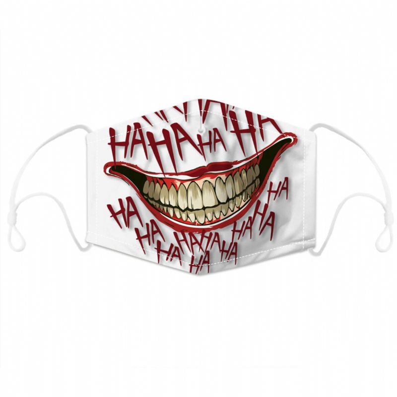 Halloween-serien-double Chip Anti Pm2.5 Dammtät Ansiktsmask Andningsbar Skyddsmask Vindtät För Utomhussporter Cykling Klättring