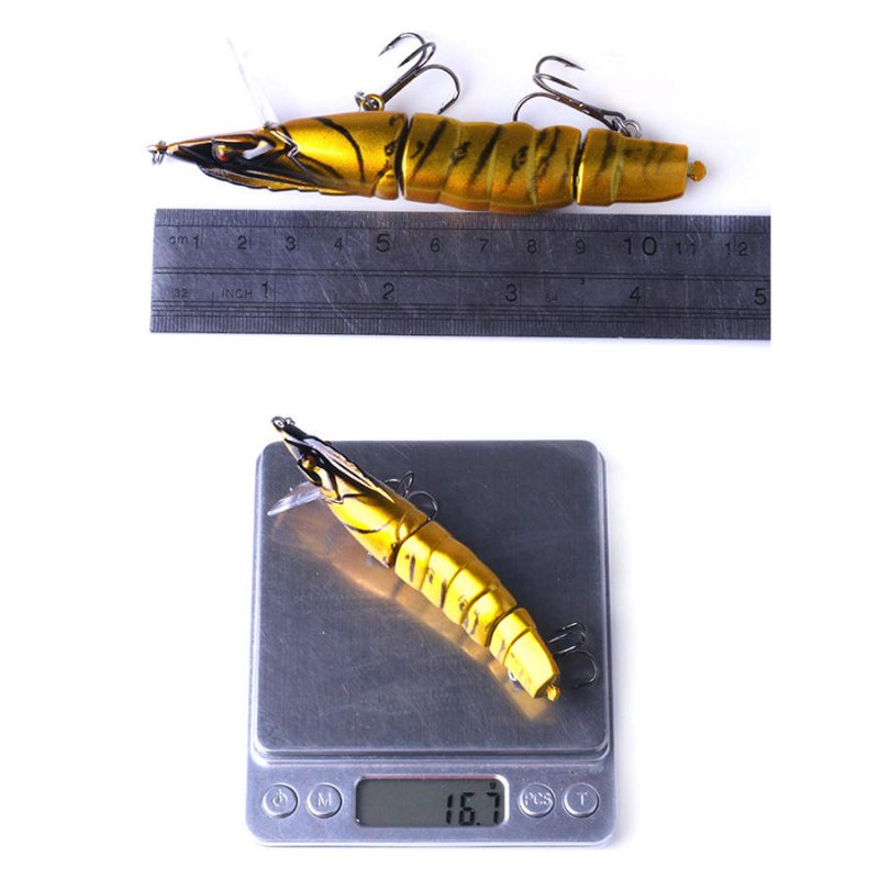 Jm013a 1 St 11cm/16.7g 3 Sektion Räkor Dragfiske Drag Lurar Minnow Artificiellt Hårt Bete