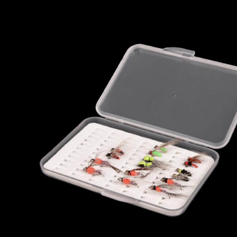 Leo Flugfiske Box Slim Foam Insert Fiske Krok Fodral Fisk Lure Box