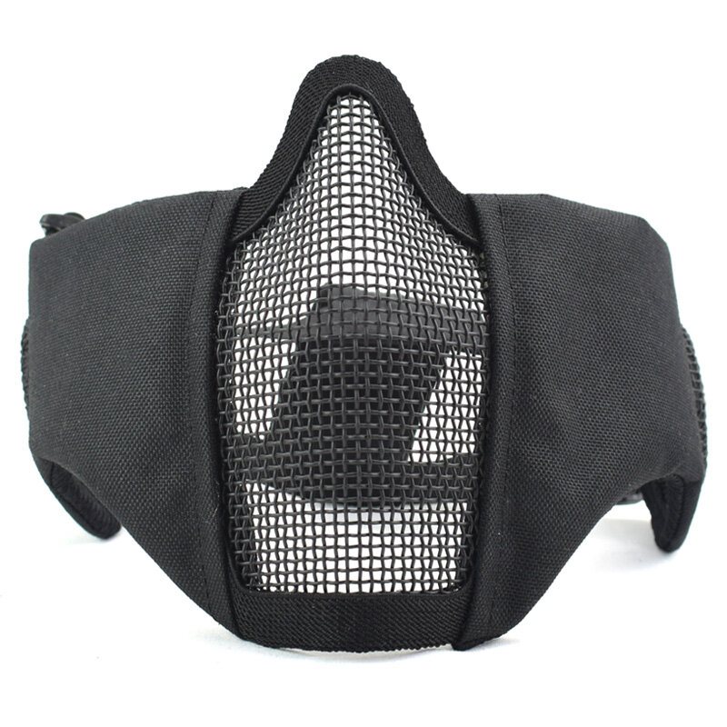 Outdoor Cs Game Steel Wire Face Mask Andningsskydd Halvmask Utomhus Jakt Taktisk Utrustning