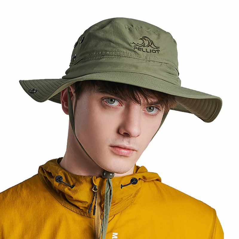 Pelliot Bucket Hat Man Och Kvinna Utomhus Svettabsorption Andningsbar Justerbar Solskyddshatt Camping Vandring Fiske Hat