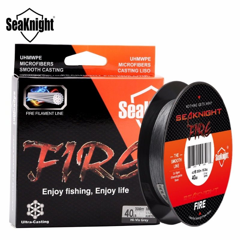 Seaknight Fire Fiskelina 300m Eldfilamentlina Slät Super Pe Flytlina