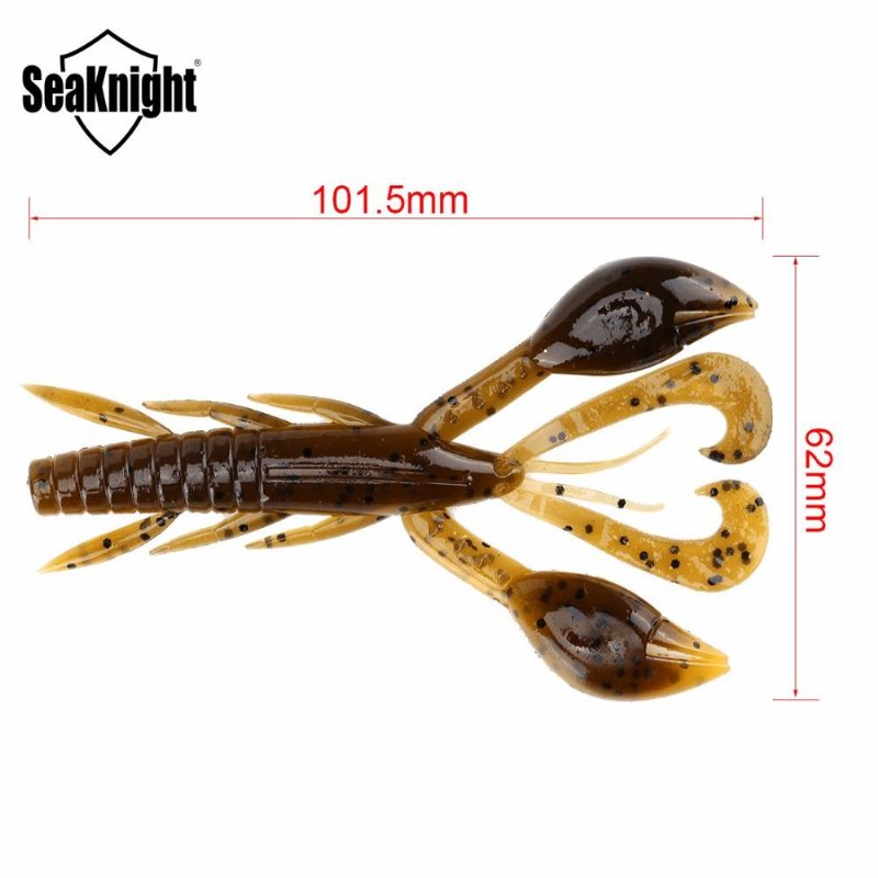 Seaknight Sl019 6st 10g 101.5 mm/4'' Mjukt Fiskebete Mask Svängande Svans