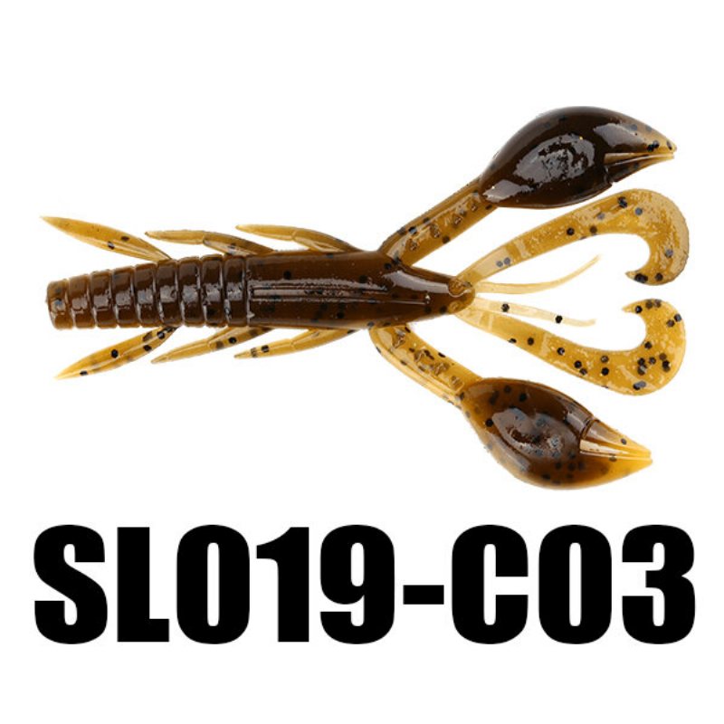 Seaknight Sl019 6st 10g 101.5 mm/4'' Mjukt Fiskebete Mask Svängande Svans