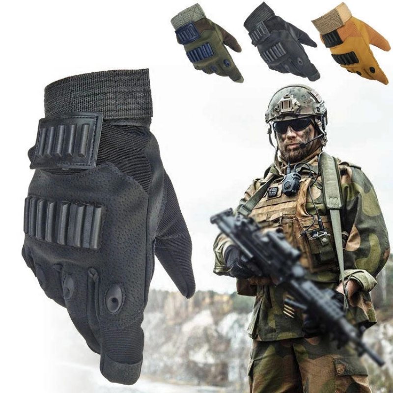 Tactical Full Finger Glove Utomhus Jakt Sport Cykling Halksäkra Handskar