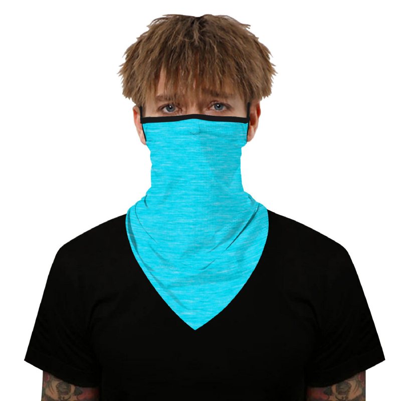 Unisex 23.5x45 cm Multifunktions Polyester Utomhus Huvudduk Vindtät Dammtät Nackskydd Cykelansiktsmask