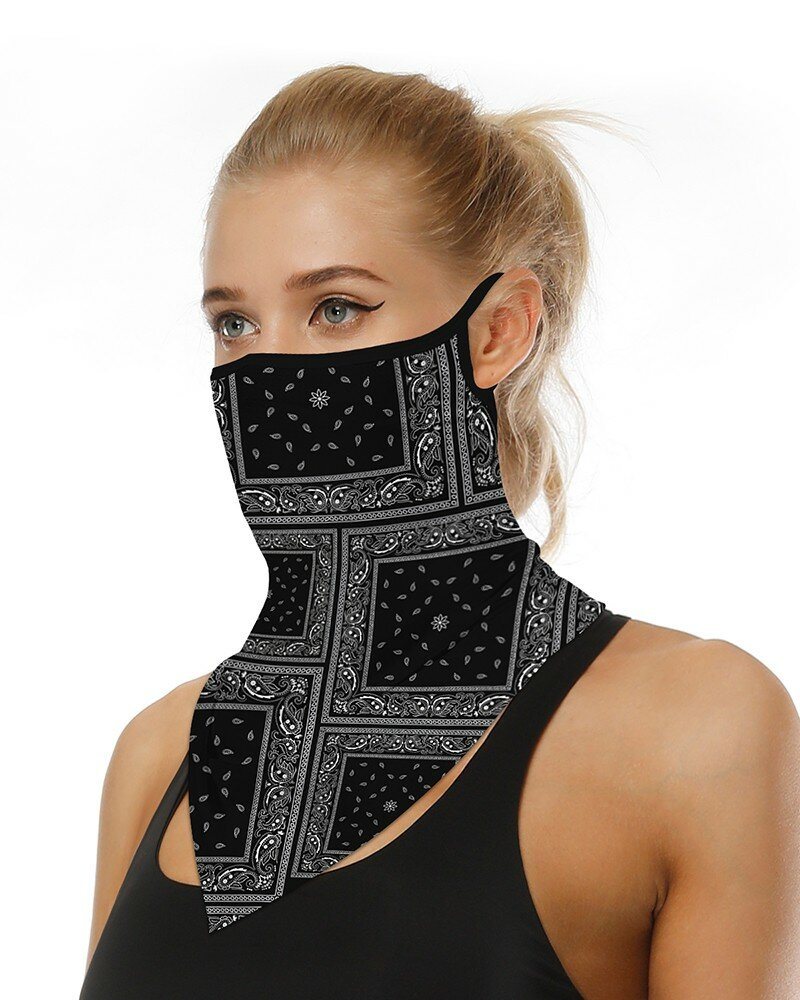 Unisex Multifunktionspolyester Vindtät Dammtät Uv-skydd Solskyddsmedel Nackskydd Ansiktsmask Digitaltryckt Huvudduk För Cykling Och Fiske