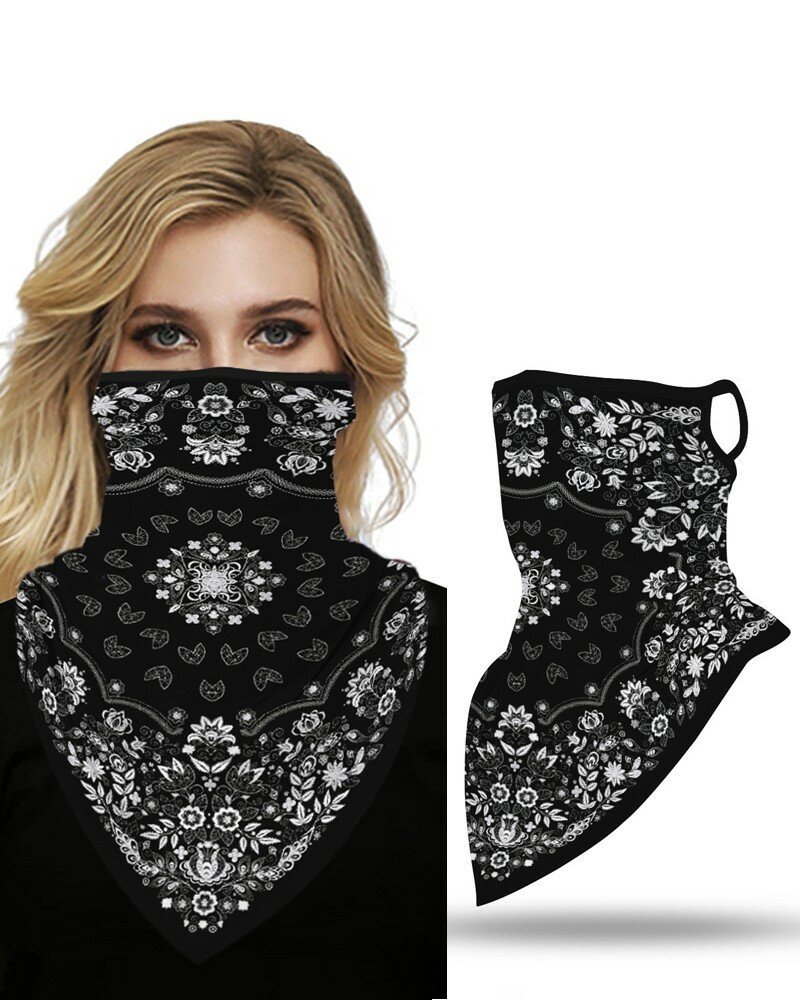 Unisex Multifunktionspolyester Vindtät Dammtät Uv-skydd Solskyddsmedel Nackskydd Ansiktsmask Digitaltryckt Huvudduk För Cykling Och Fiske