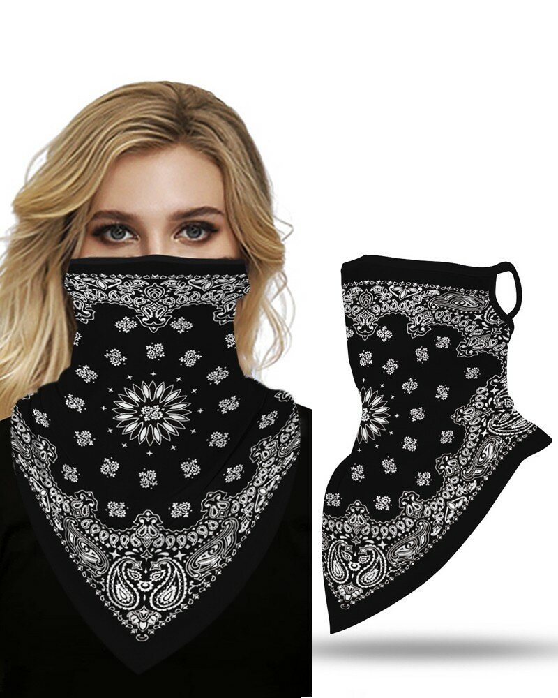 Unisex Multifunktionspolyester Vindtät Dammtät Uv-skydd Solskyddsmedel Nackskydd Ansiktsmask Digitaltryckt Huvudduk För Cykling Och Fiske