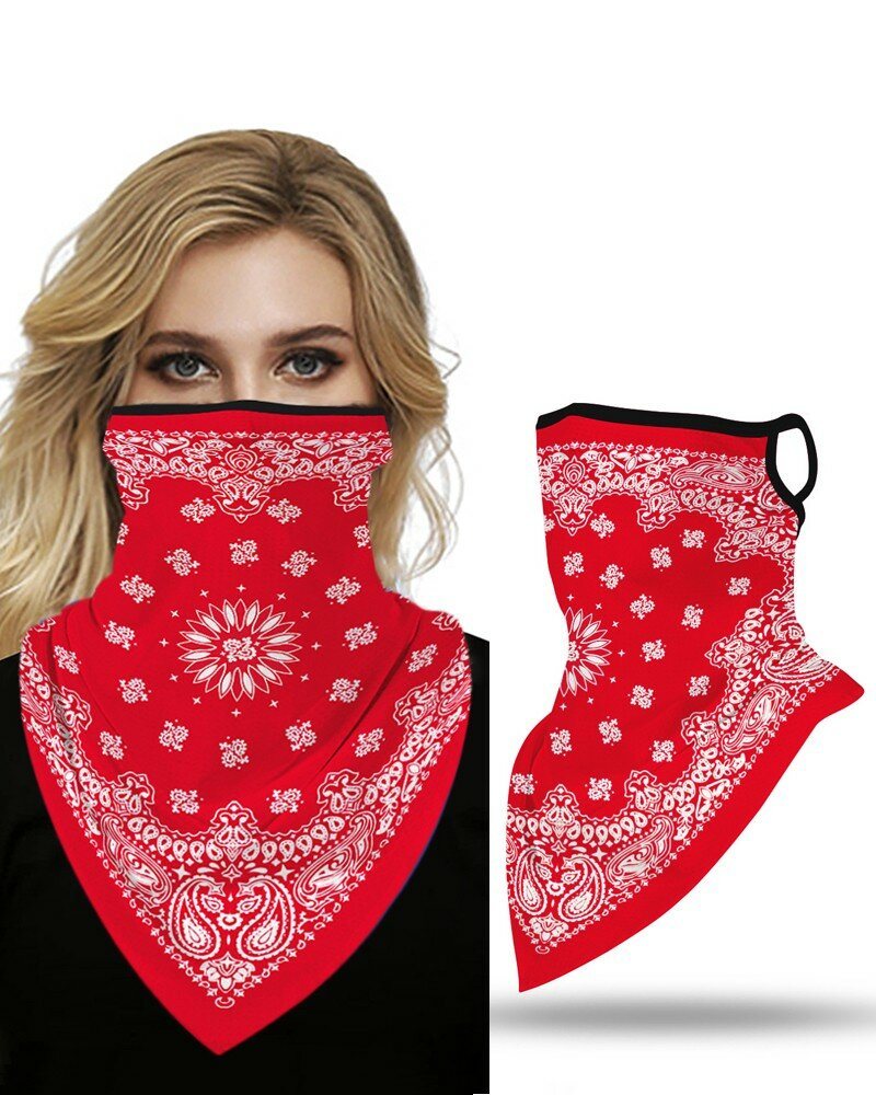 Unisex Multifunktionspolyester Vindtät Dammtät Uv-skydd Solskyddsmedel Nackskydd Ansiktsmask Digitaltryckt Huvudduk För Cykling Och Fiske
