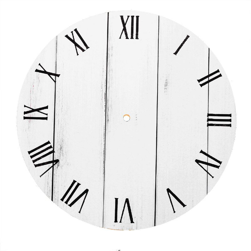 11 Tum Diy Trä Väggklocka Diameter 28cm Runt Rum Hem Bar Kontorsdekor