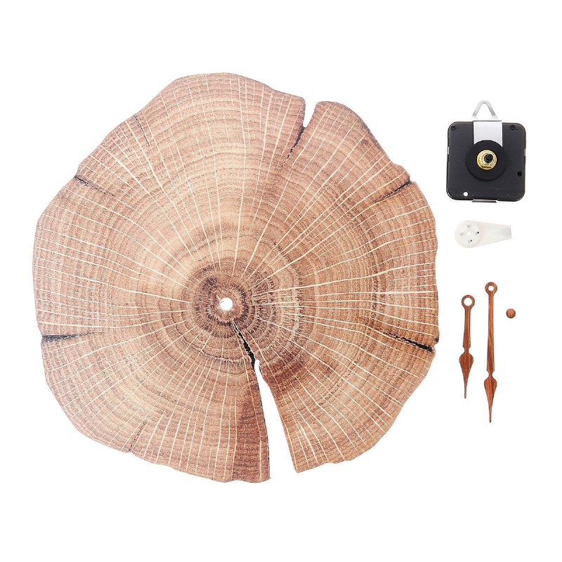 28 cm 11'' Retro Rund Träväggklocka Gör-det-själv-rum Hemmakontor Bardekoration
