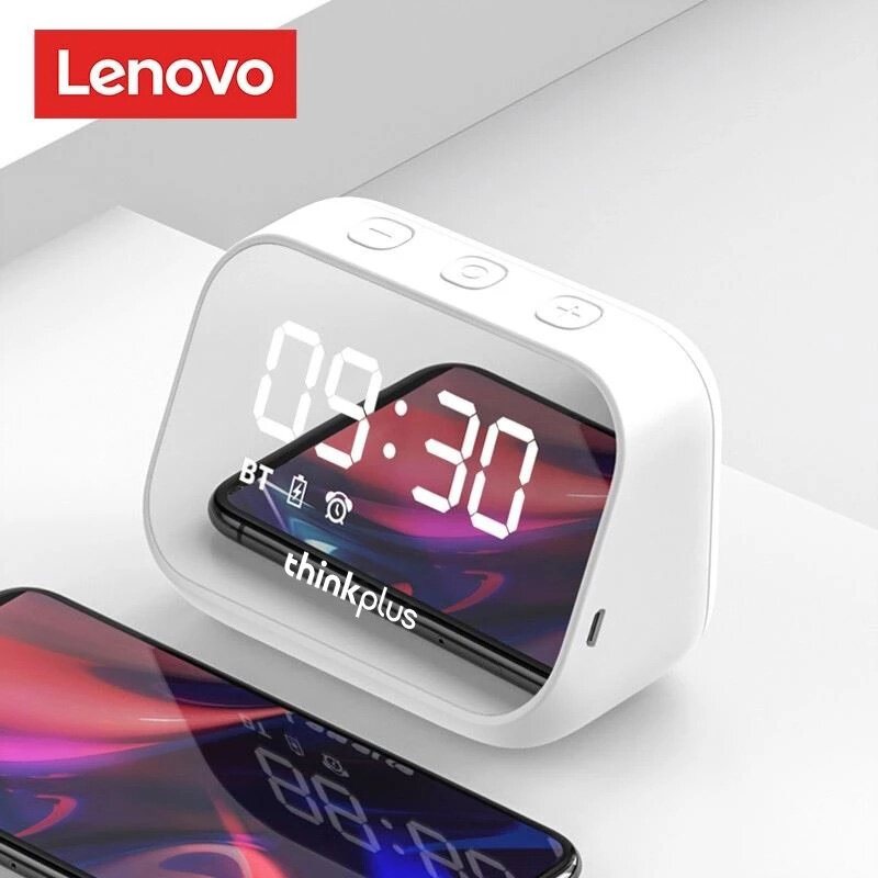 Thinkplus Ts13 Högtalare Väckarklocka Spegel Trådlös Bluetooth Led Digital Stereo Desktop