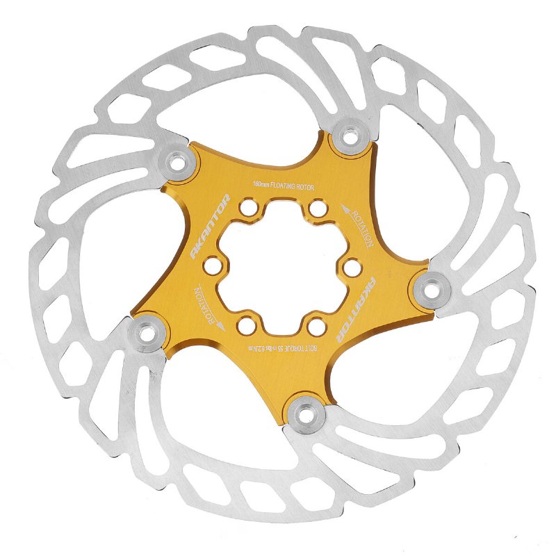 140/160/180/203 mm Cykelbromsbelägg Flytande Skiva Utomhuscykling Cykel Mountainbike Bromsbelägg