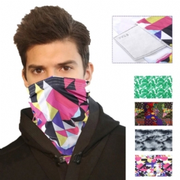 2 St Ansiktsmask För Utomhuscykling + 15 St Filter Andas Sol Uv-säker Halvansiktsmask Med Flerfunktionsdammtät Huvudsjal