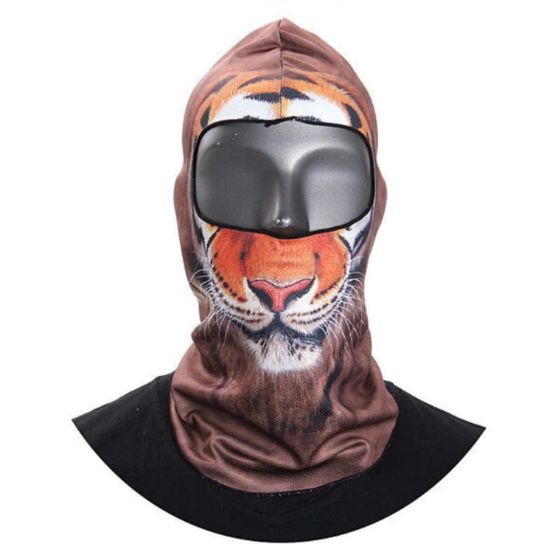 3d Animal Helmask Hatt Söt Ski Balaclava Neck Huva Vindtät Varm Cykling