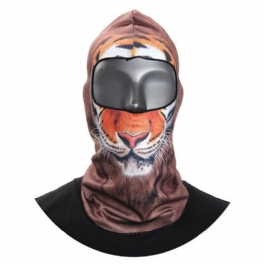 3d Animal Helmask Hatt Söt Ski Balaclava Neck Huva Vindtät Varm Cykling