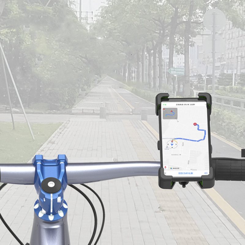 4-klor Automatiskt Låsande Telefon Cykelhållare 360° Justerbar Cykling Universal Gps-ställ För Mtb-cykelmotorcyklar