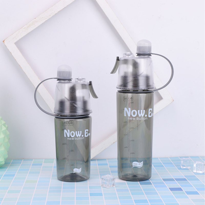 400/600ml Utomhussport Sprayvattenflaska Med Halm Cykel Cykling Gym Fitness Löpning Drickskopp