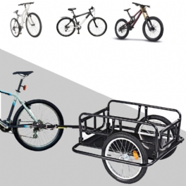 50 Kg Hopfällbar Cykelvagn 2-hjulshållare Transport Bagage Sällskapsdjur Stol Bord Barnvagn Förvaringsvagn Cykel Last Skottkärra Handkärra Max Belastning 110 Lbs