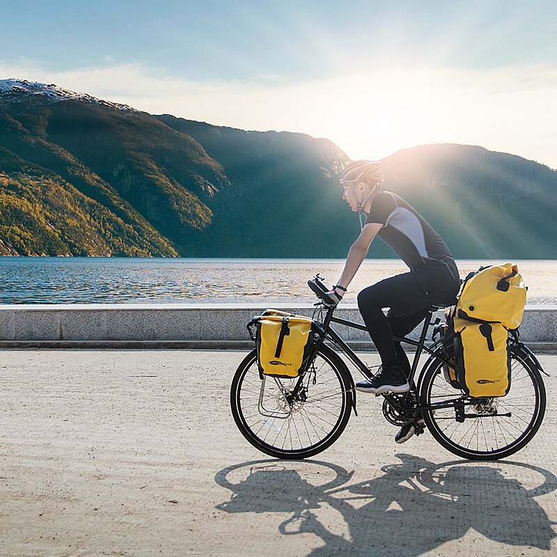 Afishtour Folding 15-25l Cykelbaksätesväska Vattentät Cykelsidor Väska Sadelstolpsväska Mtb Bagage Bakramsväska