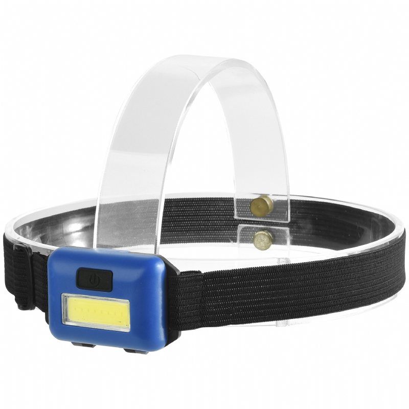 Bikight 201 450lm Cob Led Ultralätt Pannlampa 3 Switchlägen Justerbar Camping Löpning 3*aaaa Batteri