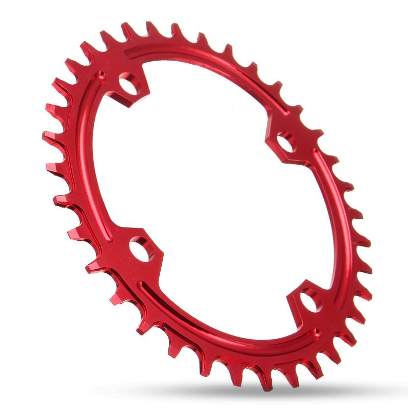Bikight 32/34t/36t Rund Oval 104bcd Cykelkedjering Cykel Kedjehjul Cirkel Vevsats