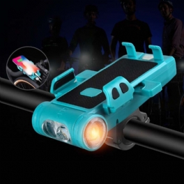 Bikight 5-i-1 2000mah/3500mah 500lm Cykelljus Usb Uppladdningsbar Power Bank Vattentät Telefonhållare Strålkastare Med Cykelhorn