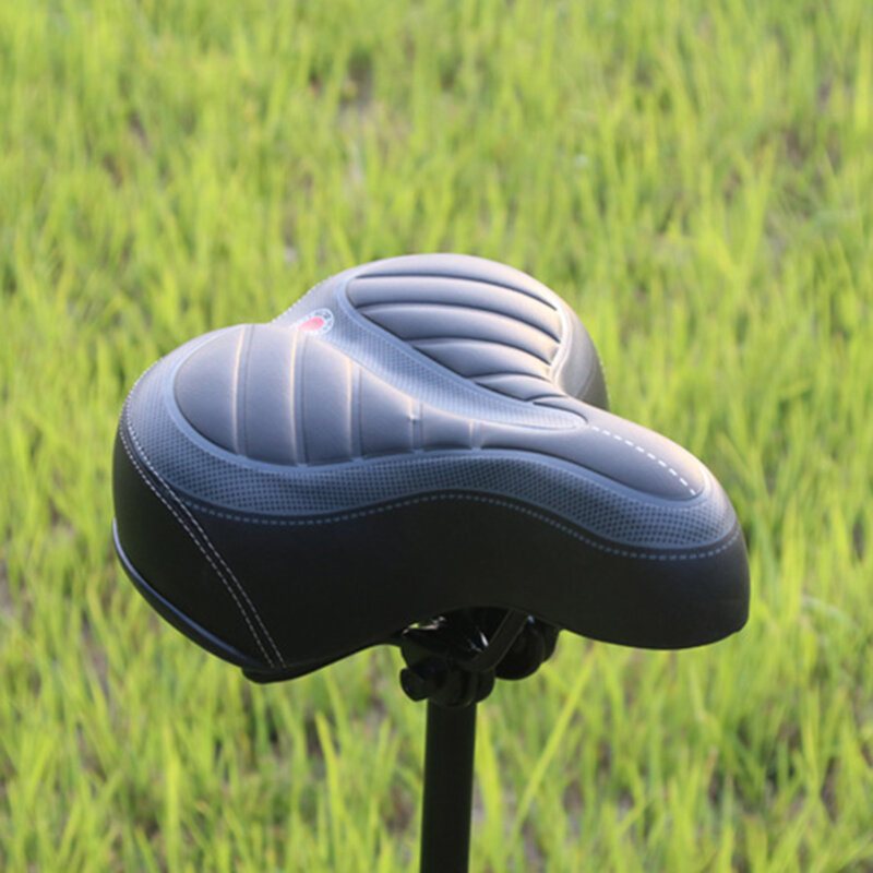 Bikight Anti-slip Anti-vibration Bekväm Mjuk Dubbelfjäder Stålskelettbas Cykelsadlar