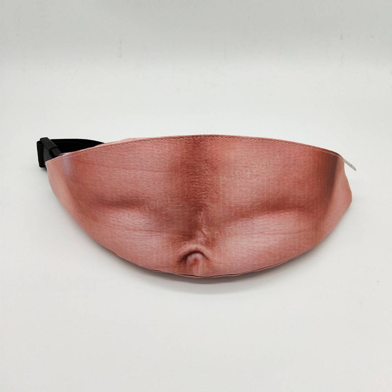 Bikight Cykling Midjeväska Muscle Color Beer Fat Belly Fanny Pocket Fun Running Pack