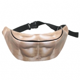 Bikight Cykling Midjeväska Muscle Köttfärgad Öl Fat Belly Fanny Pocket Pack Fun