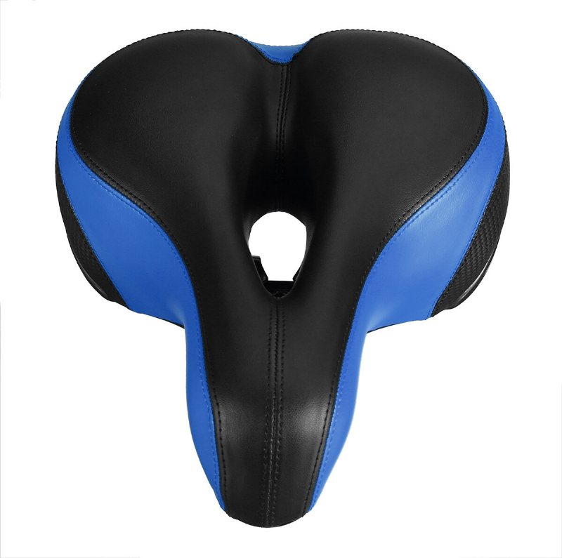 Bikight Wide Bum Cycling Fjädrad Bike Sadel Cykelsits Gel Kudde Komfort Mjuka Sadlar Med Reflekterande Rand
