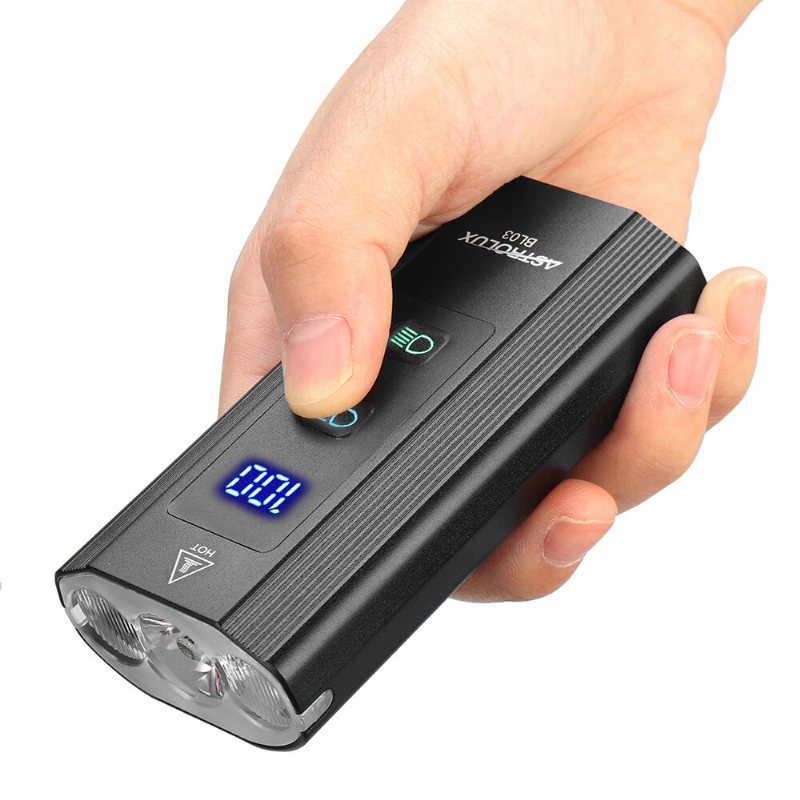 Bl03 Xpg Led 1200lm Cykelstrålkastare + 4 Lägen Usb-baklykta 6000mah Högkapacitet Power Bank Dual Distance Beam Cykelljus Usb Uppladdningsbar Led Cykelstyre Ficklampa För Elcykel Elsparkcykel
