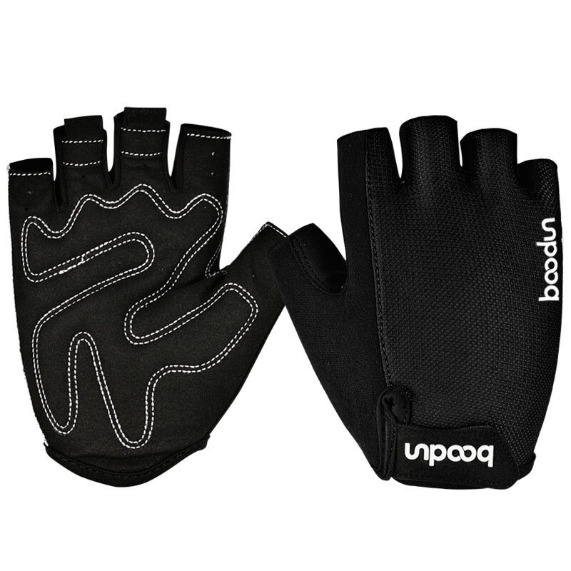 Boodun Half-finger Ridhandske Hantel Fitness Handskar Utomhus Motorcykel Ridning Cykling Skydds Finger