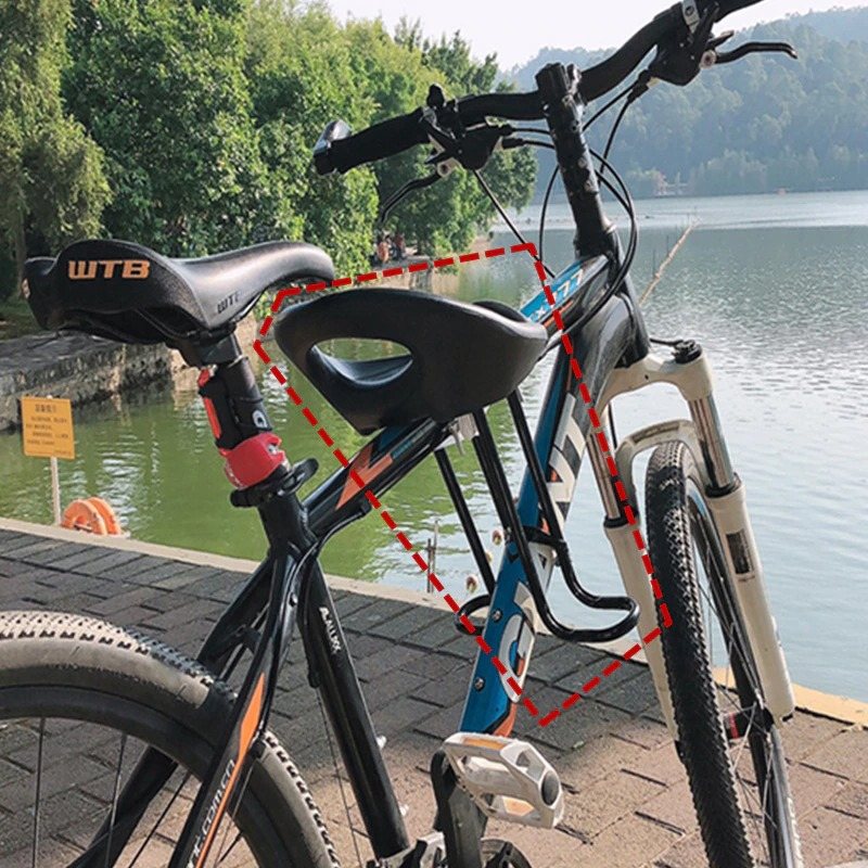 Barncykel Framsäte Med Fotstöd