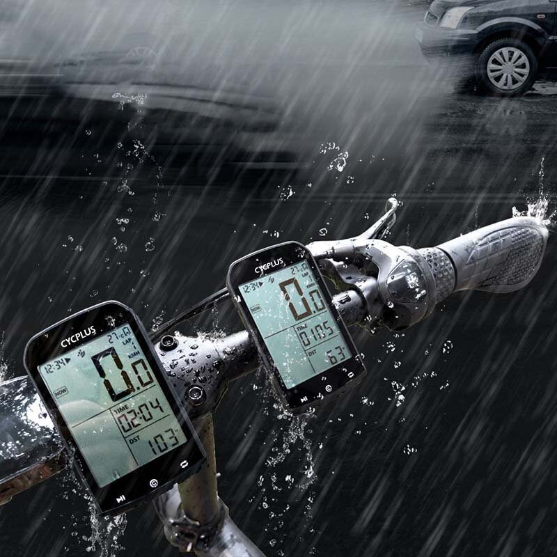 Cycplus M1 Gps Cykeldator Trådlös Med Bluetooth 4.0 Ant+ Cykelhastighetsmätare Vattentät Lcd Bakgrundsbelysning Cykel Vägmätare Stoppur Cykeltillbehör För Mtb Landsvägscykel/stadscykel