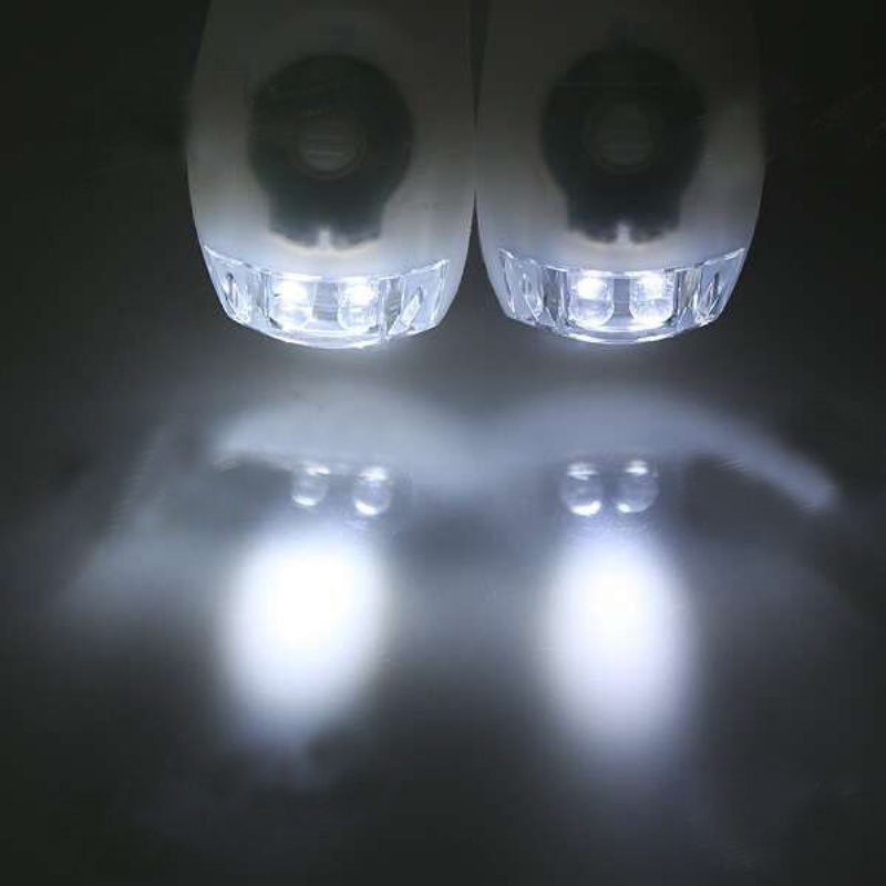 Cykel Led 3 Mode Dimljus Vit Med 2 Cr2032 Batterier