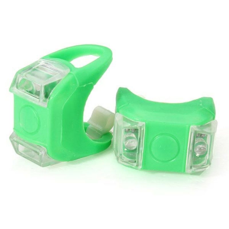 Cykel Silikon Led 3 Mode Ficklampa Säkerhetsvarningsljus