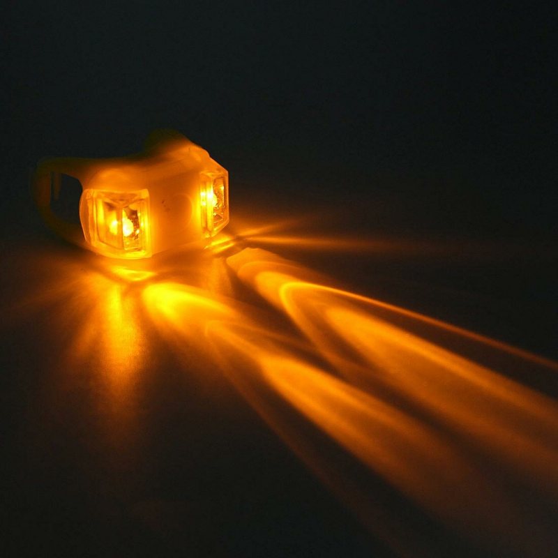 Cykel Silikon Led 3 Mode Ficklampa Säkerhetsvarningsljus