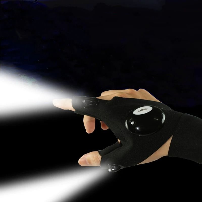 Ficklampa Handskar Nattljus Med Led