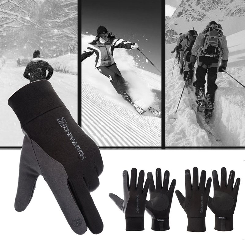 Halkfri Pekskärm Vintervarma Termohandskar Ski Snow Snowboard Cykelcykelhandskar