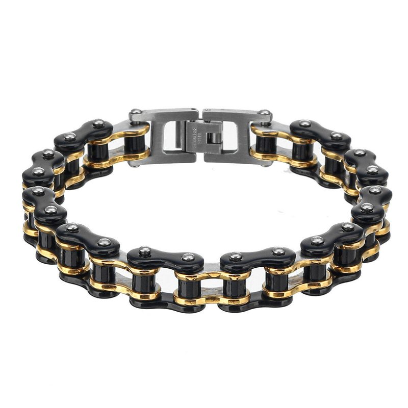 Män Rostfritt Stål Armband Motorcykel Cykel Länkkedja Smycken Gåvor