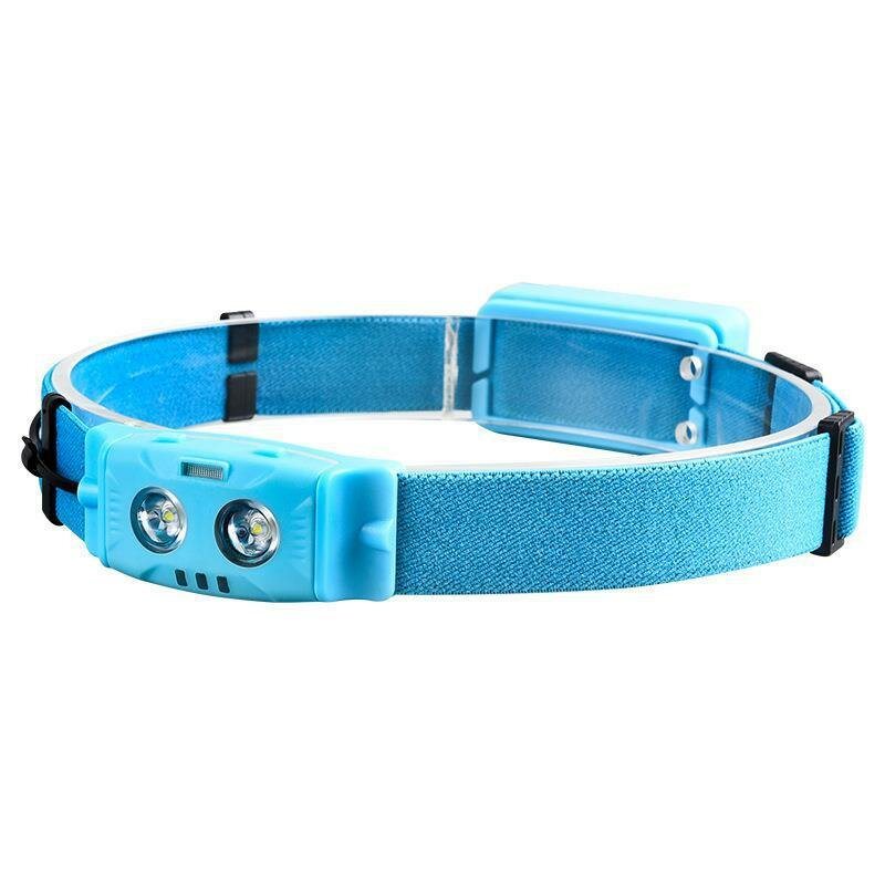 Mini Led Pannlampa Inbyggt Batteri Usb Uppladdningsbar Strålkastare Utomhus Vattentät Camping Torch Lights