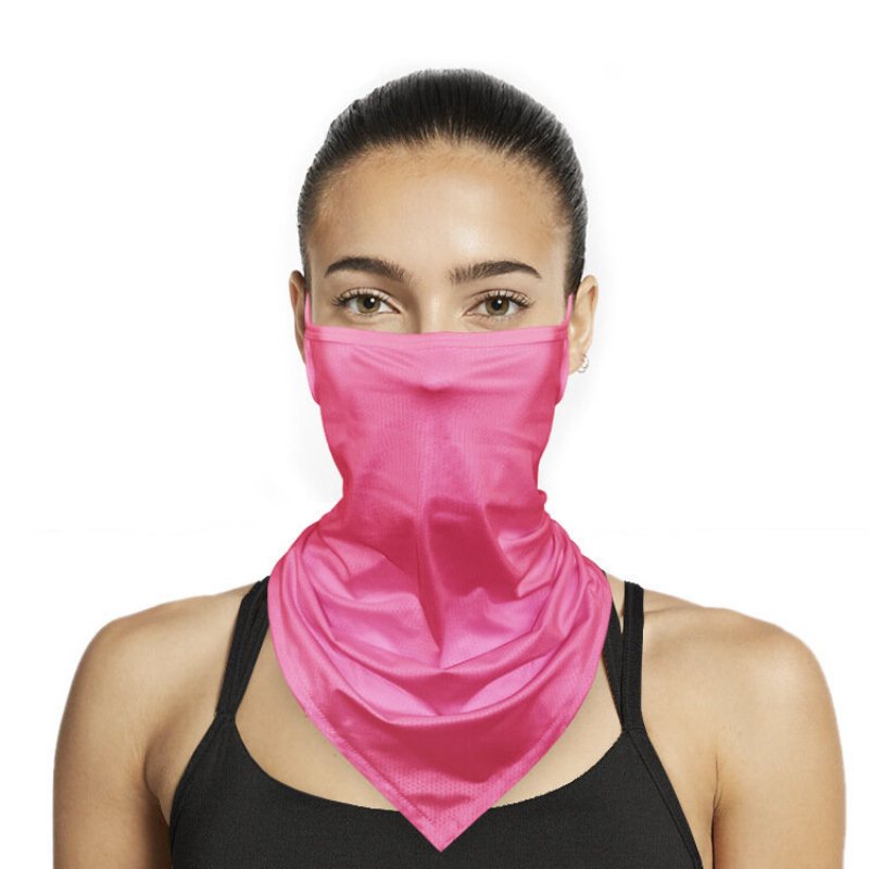 Multifunktionssjal Ansiktsmask Nackdamask Balaclava Bandana Ice Silk Kylning Uv-skydd Dammtät Vindtät Huvudbonad För Kvinnor Män
