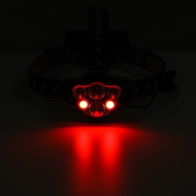 Outerdo 1200lm 6 Led-strålkastare 8 Lägen Vattentät Usb-uppladdningsbar Ficklampa För Campingfiske Cykling Elcykel Elskoter