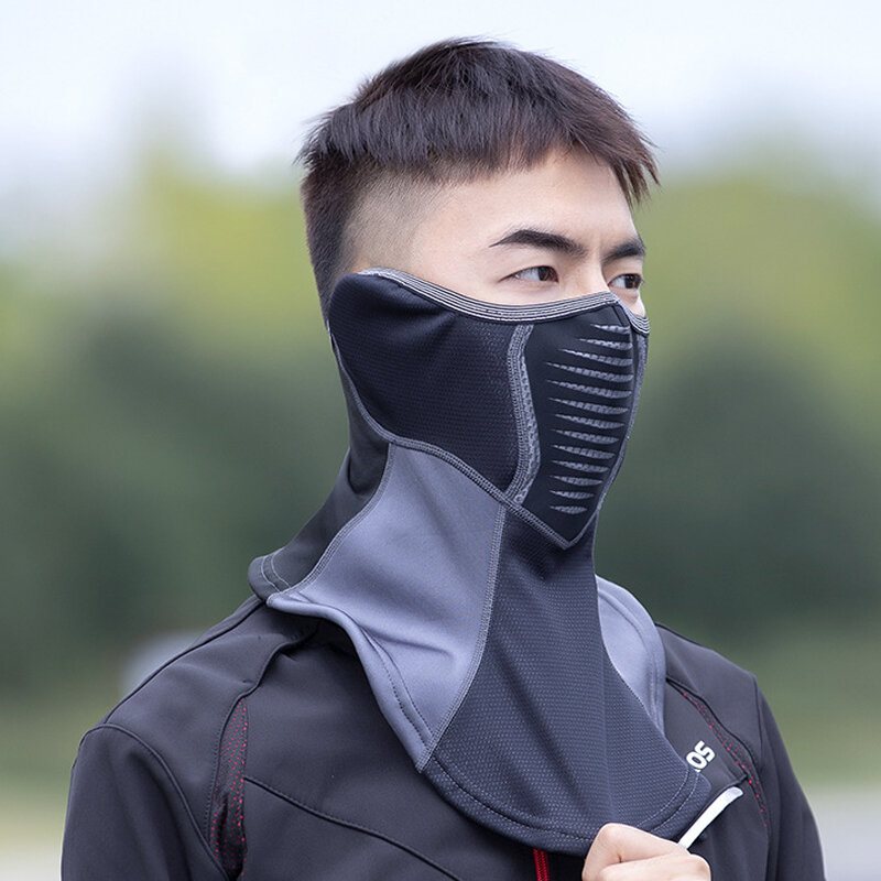 Rockbros Half-face Balaclava Winter Ski Cykelmask Vindtät Fleece Warm Hat Scarf Herr Thermal Face Mask Cover
