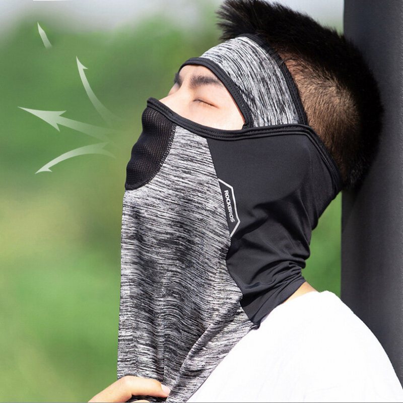 Rockbros Solskyddsmask Cykling Is Sidenscarf Full Face Magic Headscarf Män Kvinnor Motorcykel Ansiktsskydd