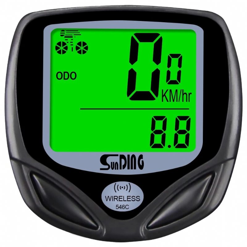 Sunding Sd-546c Cykeldator Trådlös Stoppur Cykel Hastighetsmätare Datorer Cykling Digital Vägmätare Lcd-bakgrundsbelysning