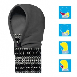 Unisex Halshuva Fleecehatt Vinter Varm Balaclava Hjälm Vindtät Nack Damask Ansiktsmask Huvudsjal